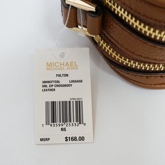 Michael Kors Bags Michael Kors Fulton Double Zip S Xbody Bag Brown
